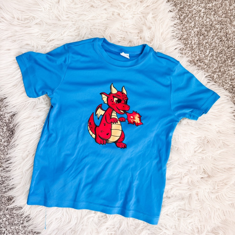 Sport-Tek | Blue Graphic Dragon Tee Activewear